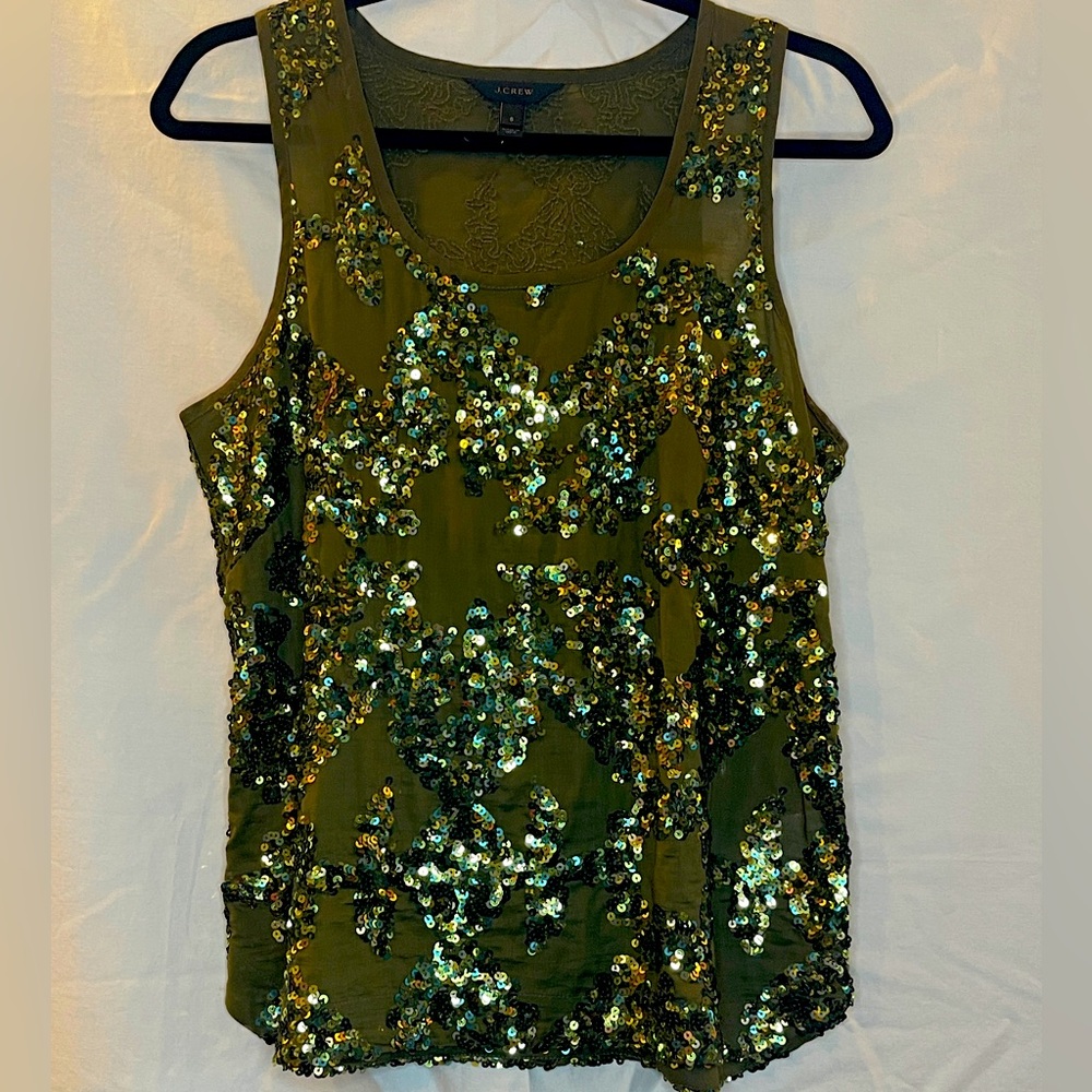 J. Crew Sequin Tank Top